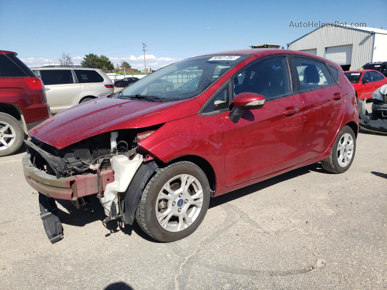 2015 Ford Fiesta Se Red vin: 3FADP4EJ5FM225760