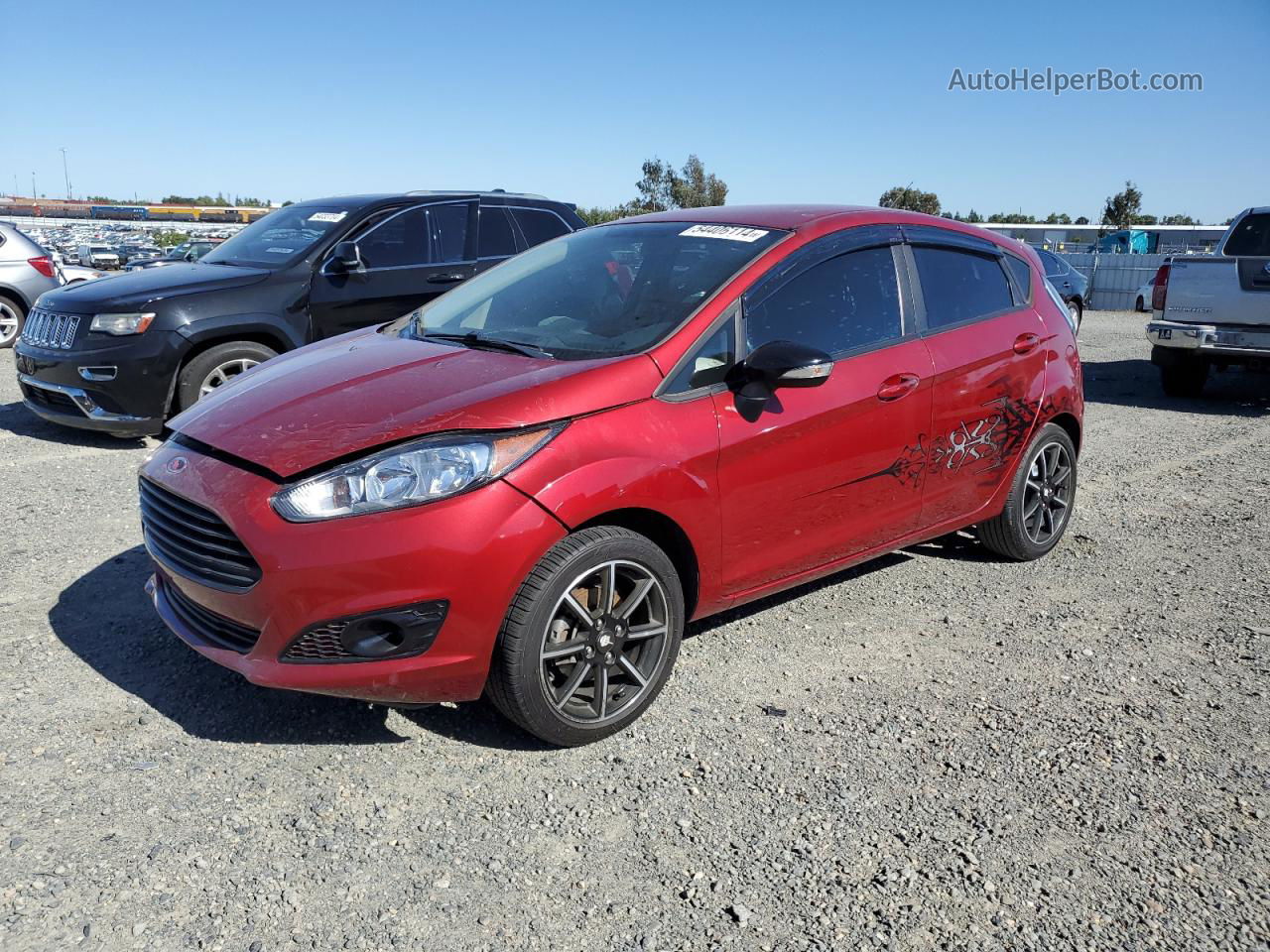 2016 Ford Fiesta Se Бордовый vin: 3FADP4EJ5GM154920