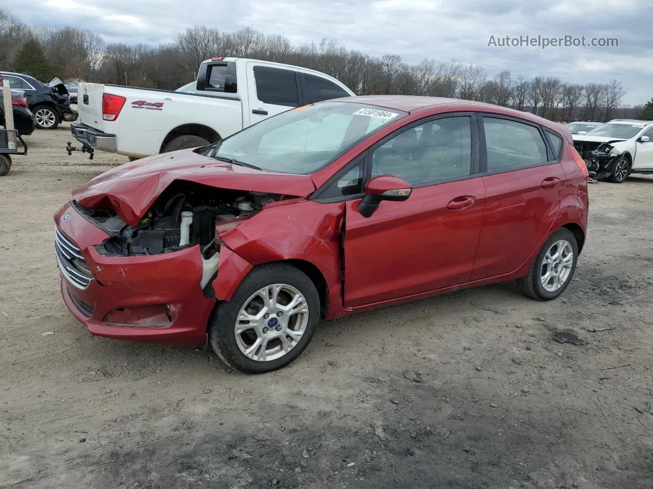 2016 Ford Fiesta Se Red vin: 3FADP4EJ5GM155016