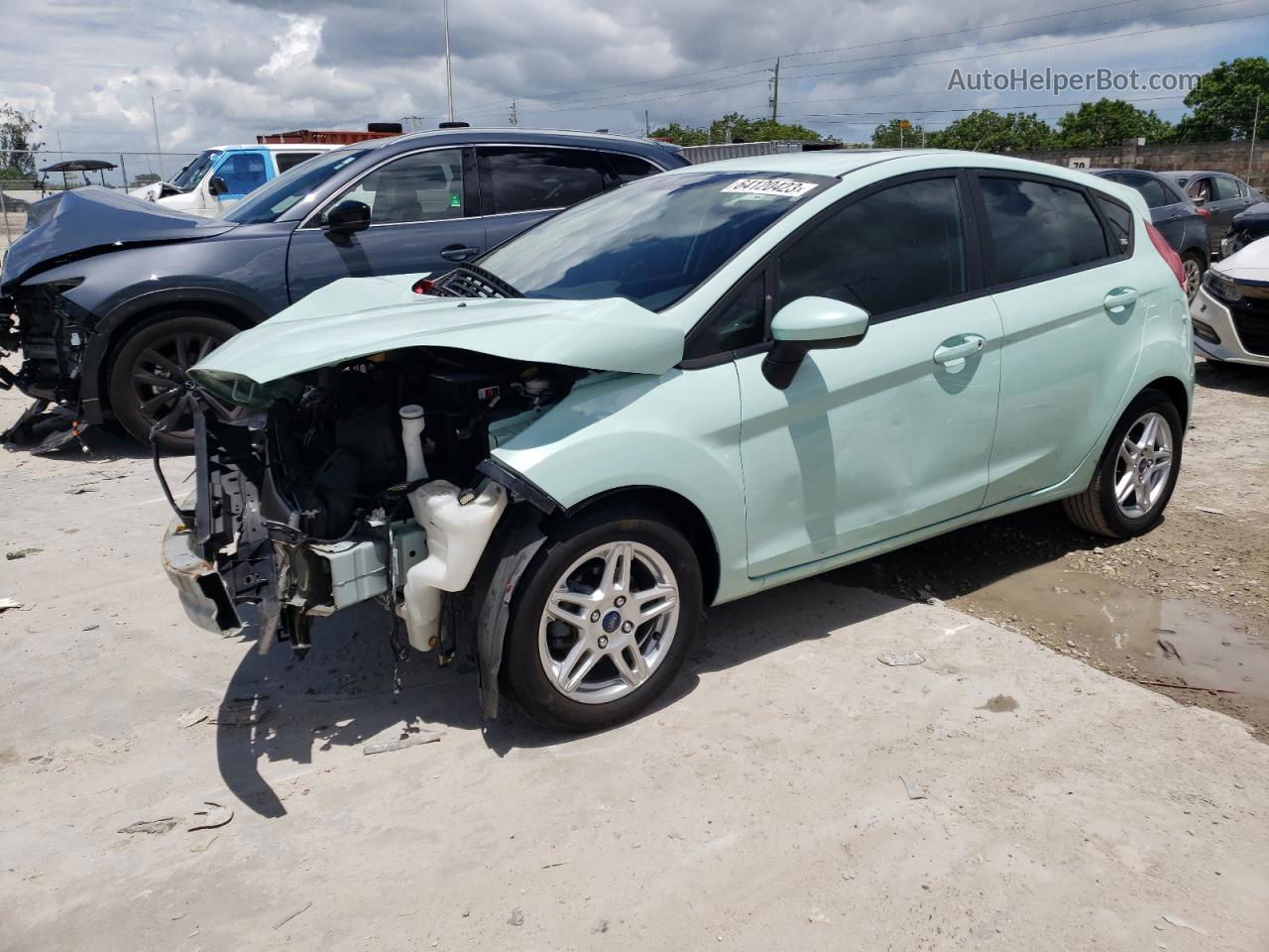 2017 Ford Fiesta Se Silver vin: 3FADP4EJ5HM139786