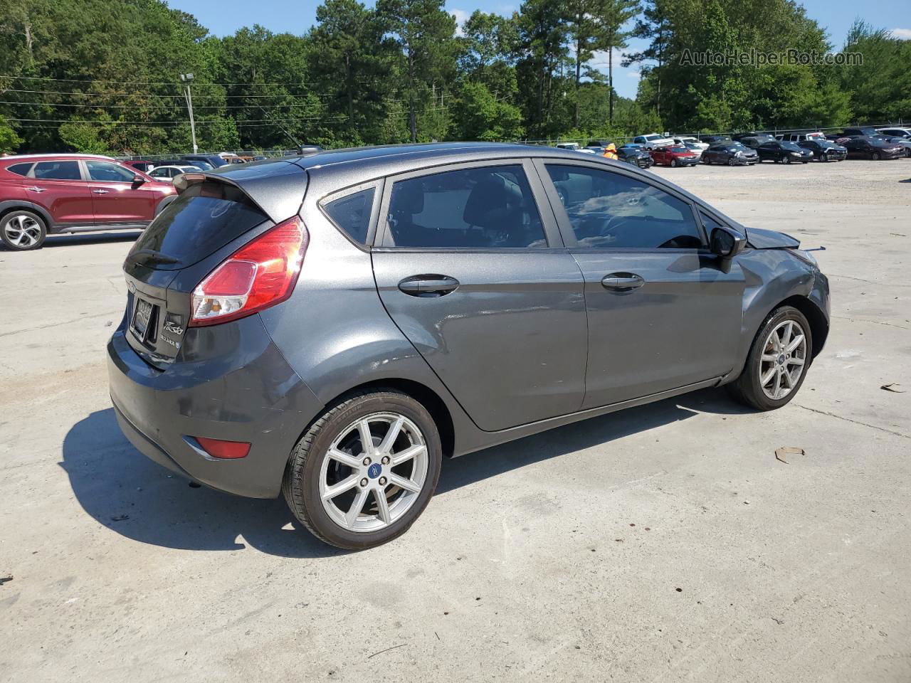 2019 Ford Fiesta Se Gray vin: 3FADP4EJ5KM106598