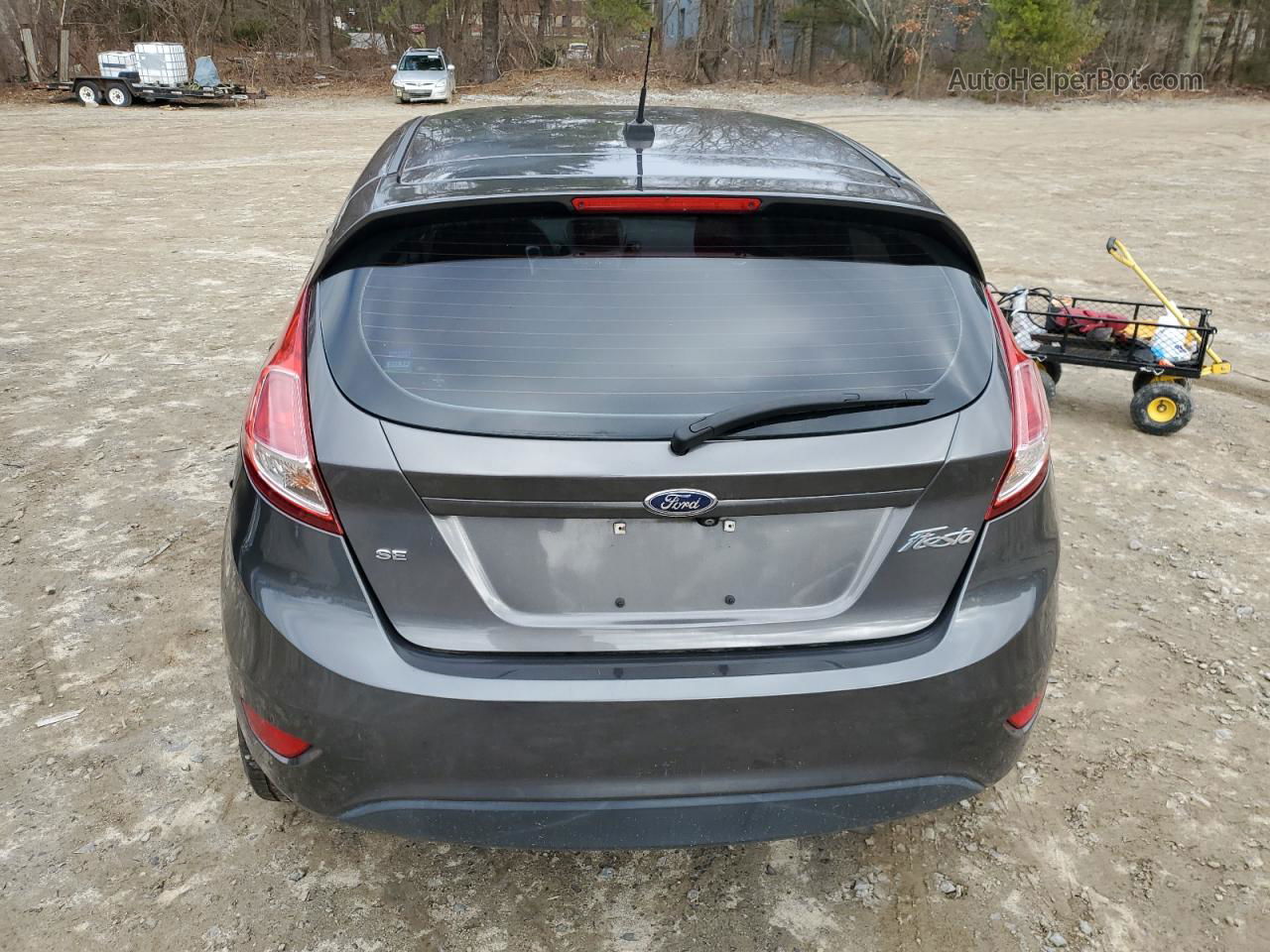 2019 Ford Fiesta Se Gray vin: 3FADP4EJ5KM107136