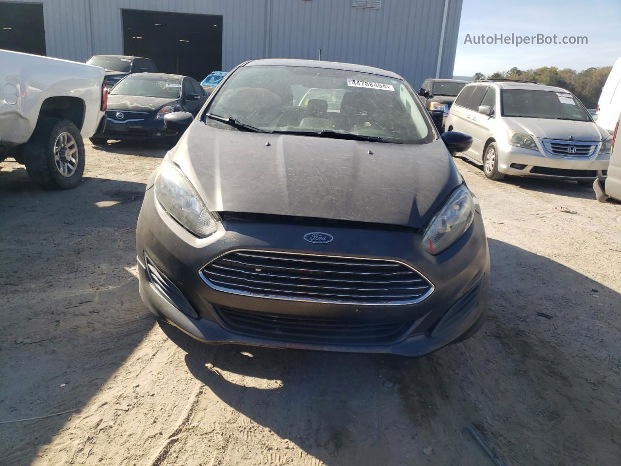 2019 Ford Fiesta Se Gray vin: 3FADP4EJ5KM136975