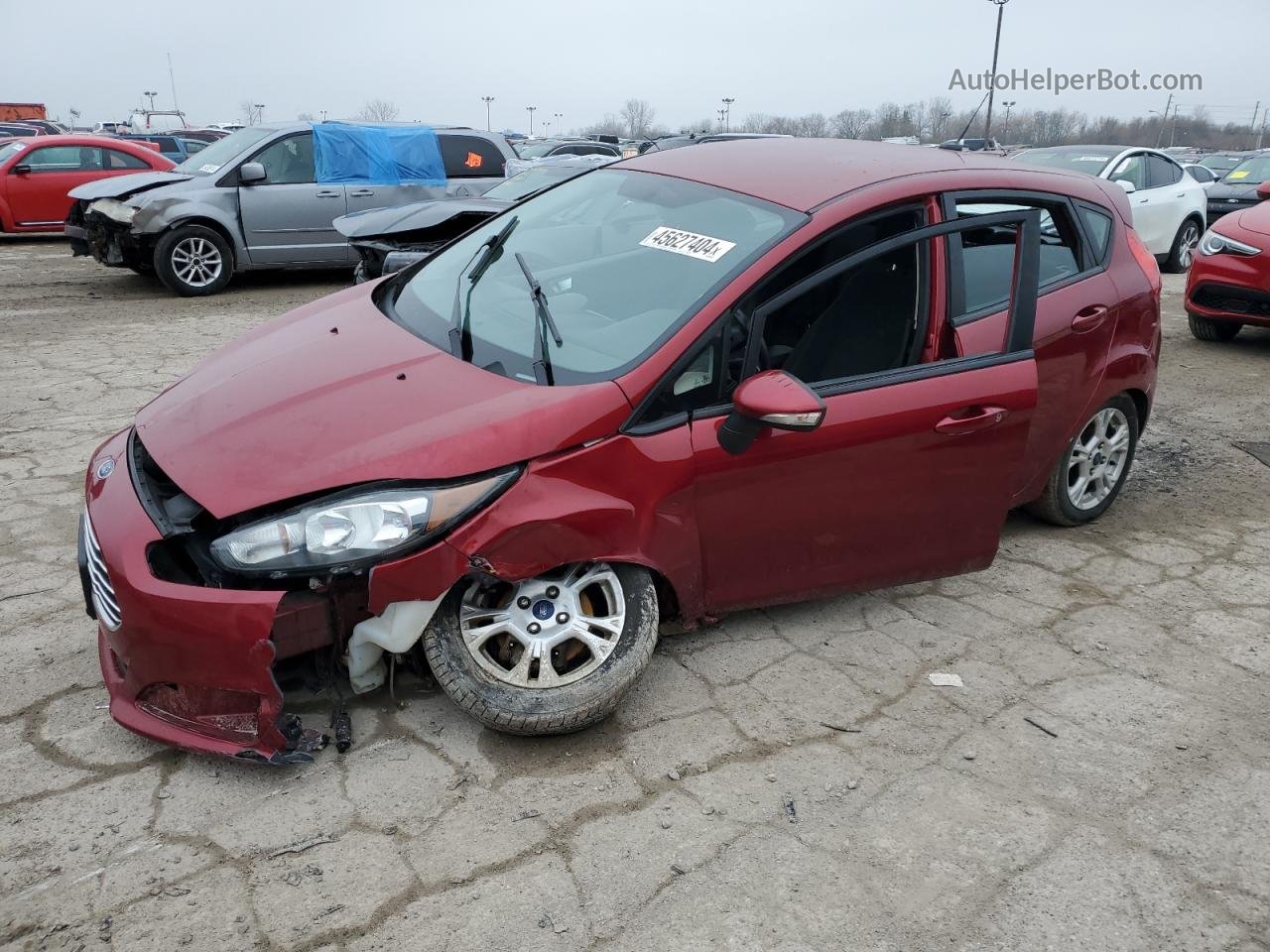 2015 Ford Fiesta Se Красный vin: 3FADP4EJ6FM109340