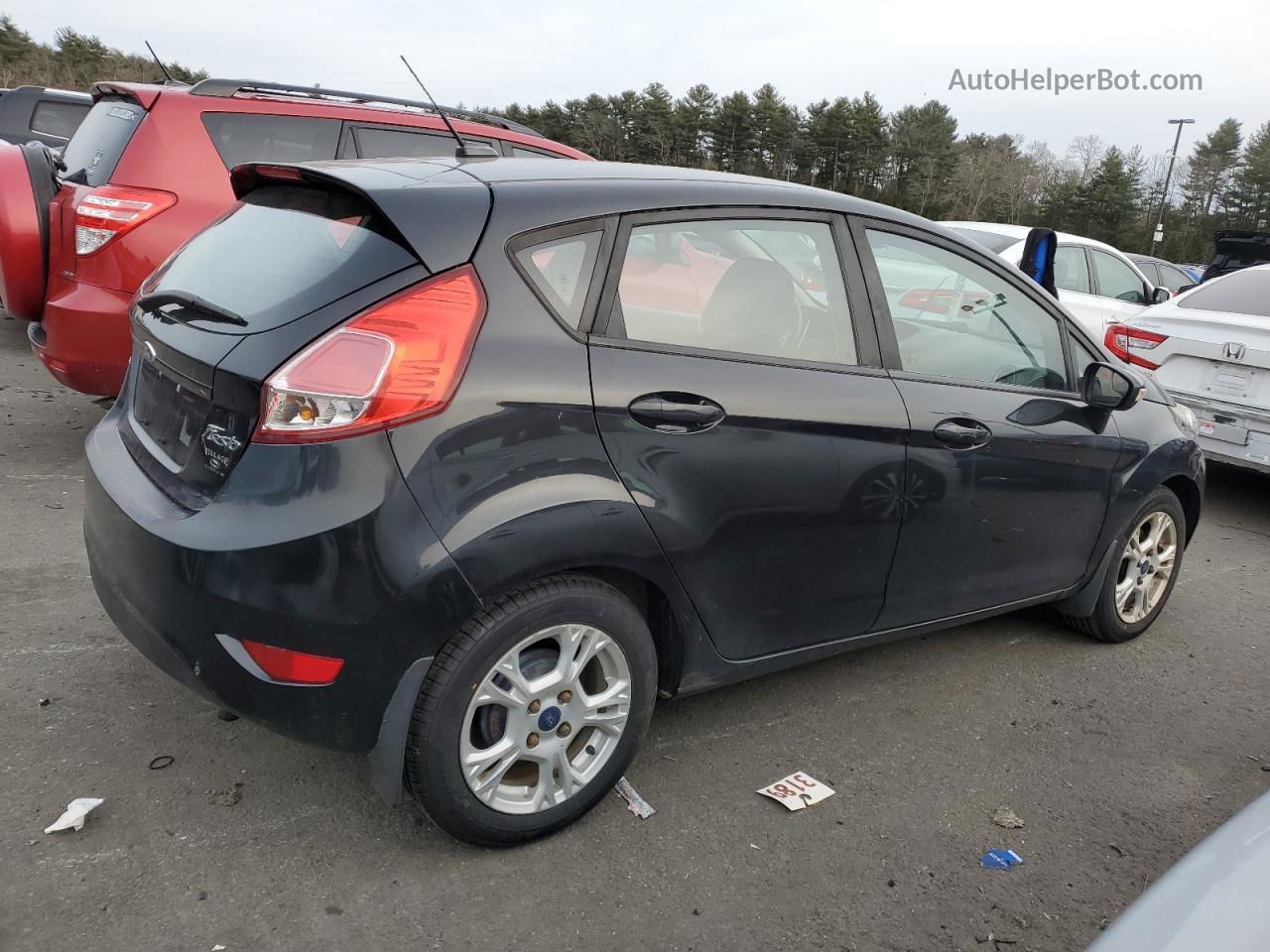 2015 Ford Fiesta Se Black vin: 3FADP4EJ6FM147828