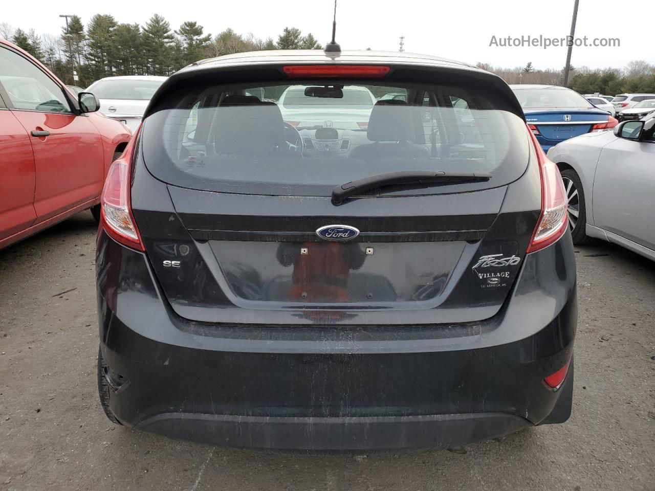 2015 Ford Fiesta Se Black vin: 3FADP4EJ6FM147828