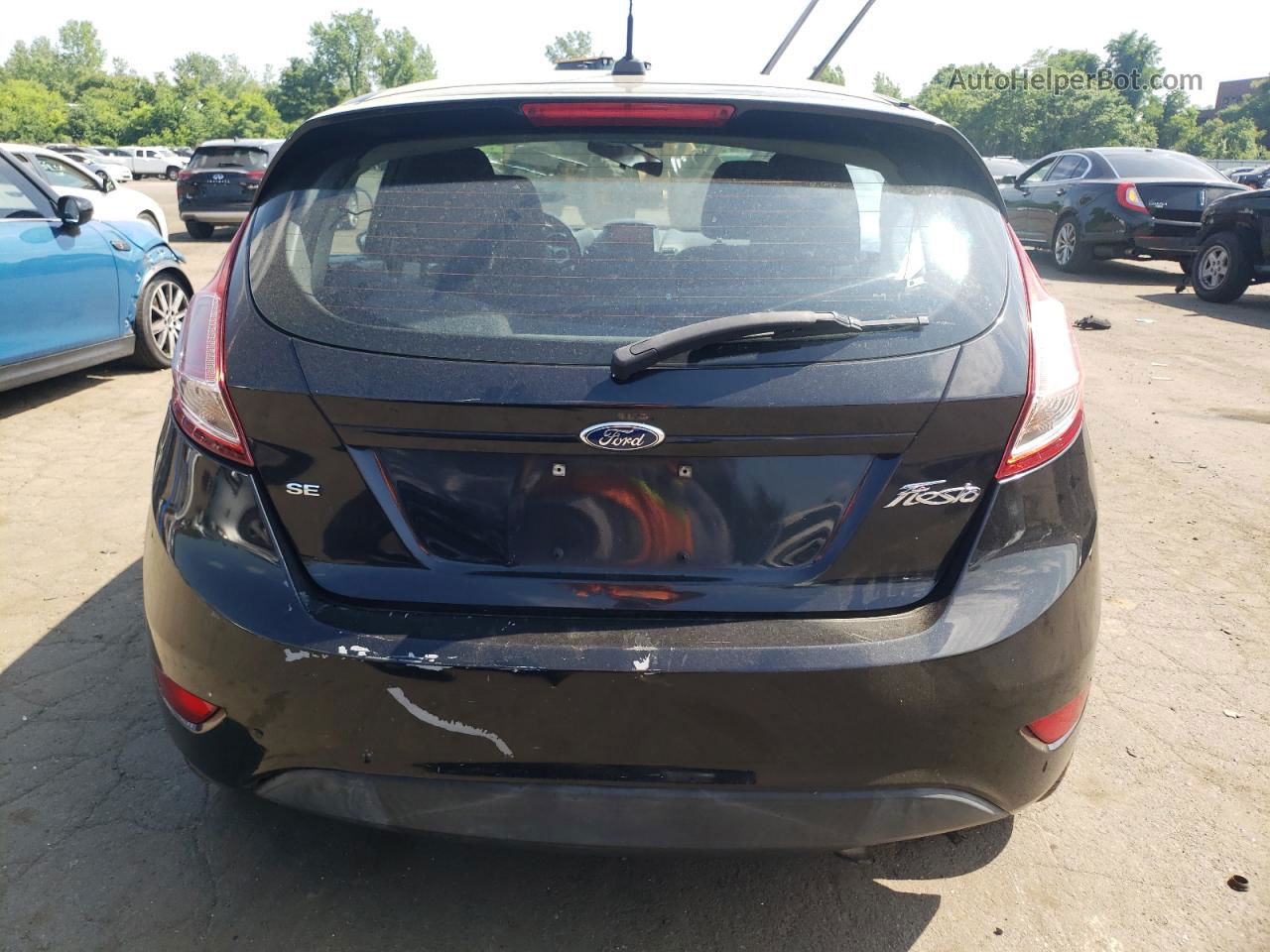 2015 Ford Fiesta Se Black vin: 3FADP4EJ6FM200611