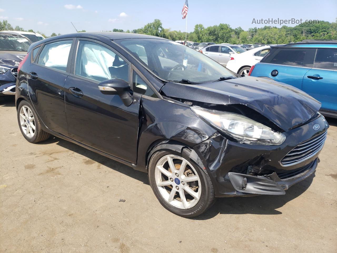 2015 Ford Fiesta Se Black vin: 3FADP4EJ6FM200611