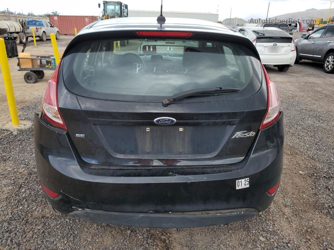 2016 Ford Fiesta Se Black vin: 3FADP4EJ6GM112997