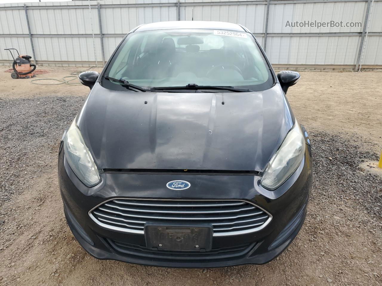 2016 Ford Fiesta Se Black vin: 3FADP4EJ6GM112997