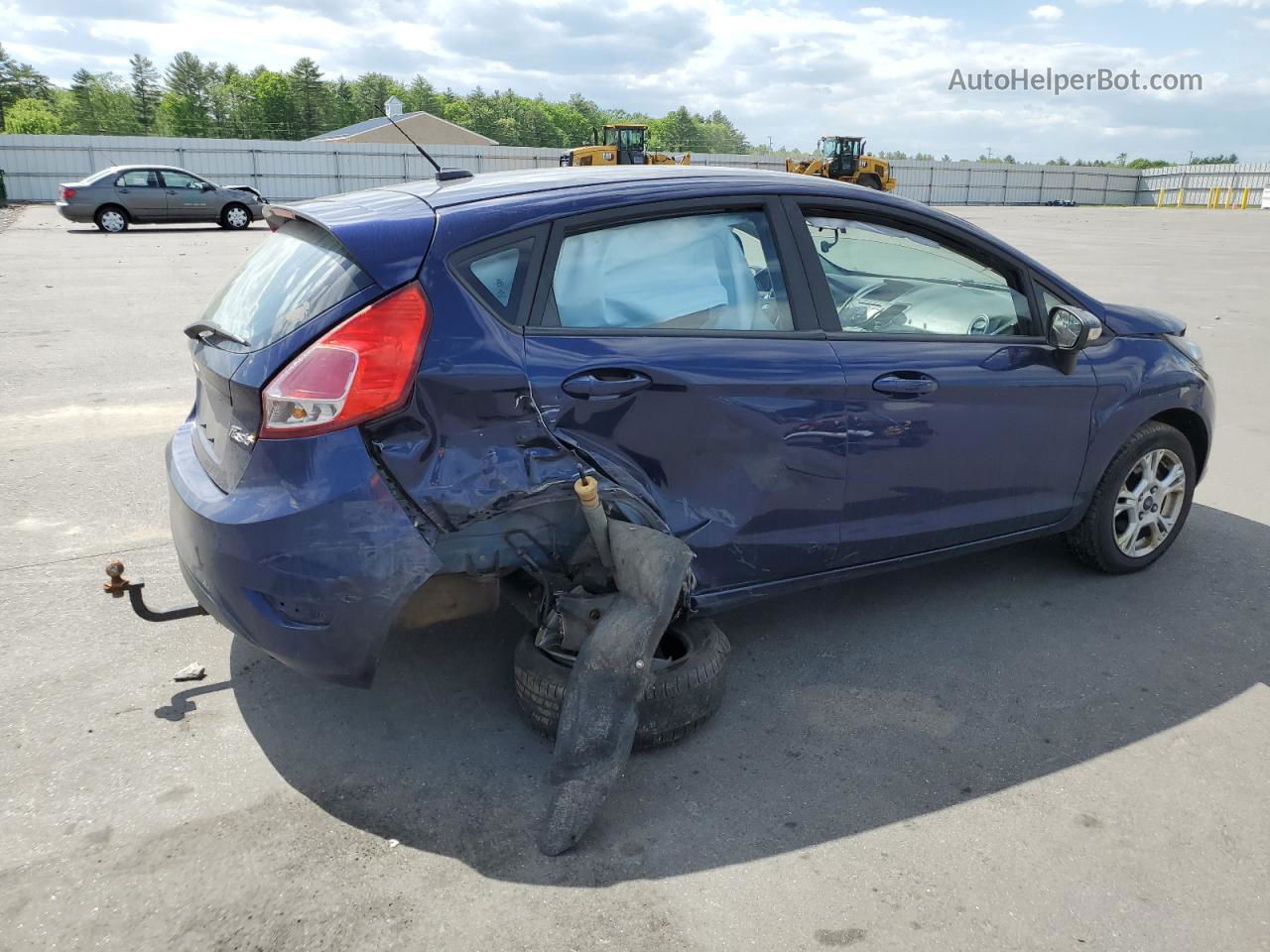 2016 Ford Fiesta Se Blue vin: 3FADP4EJ6GM160063