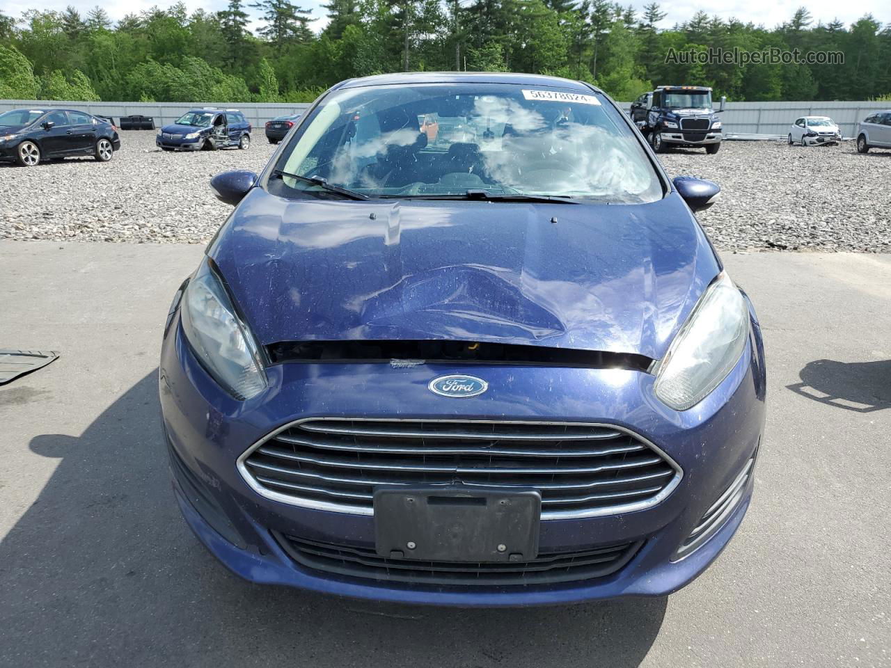 2016 Ford Fiesta Se Blue vin: 3FADP4EJ6GM160063