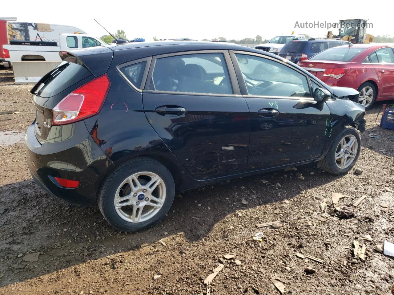 2017 Ford Fiesta Se Black vin: 3FADP4EJ6HM104805