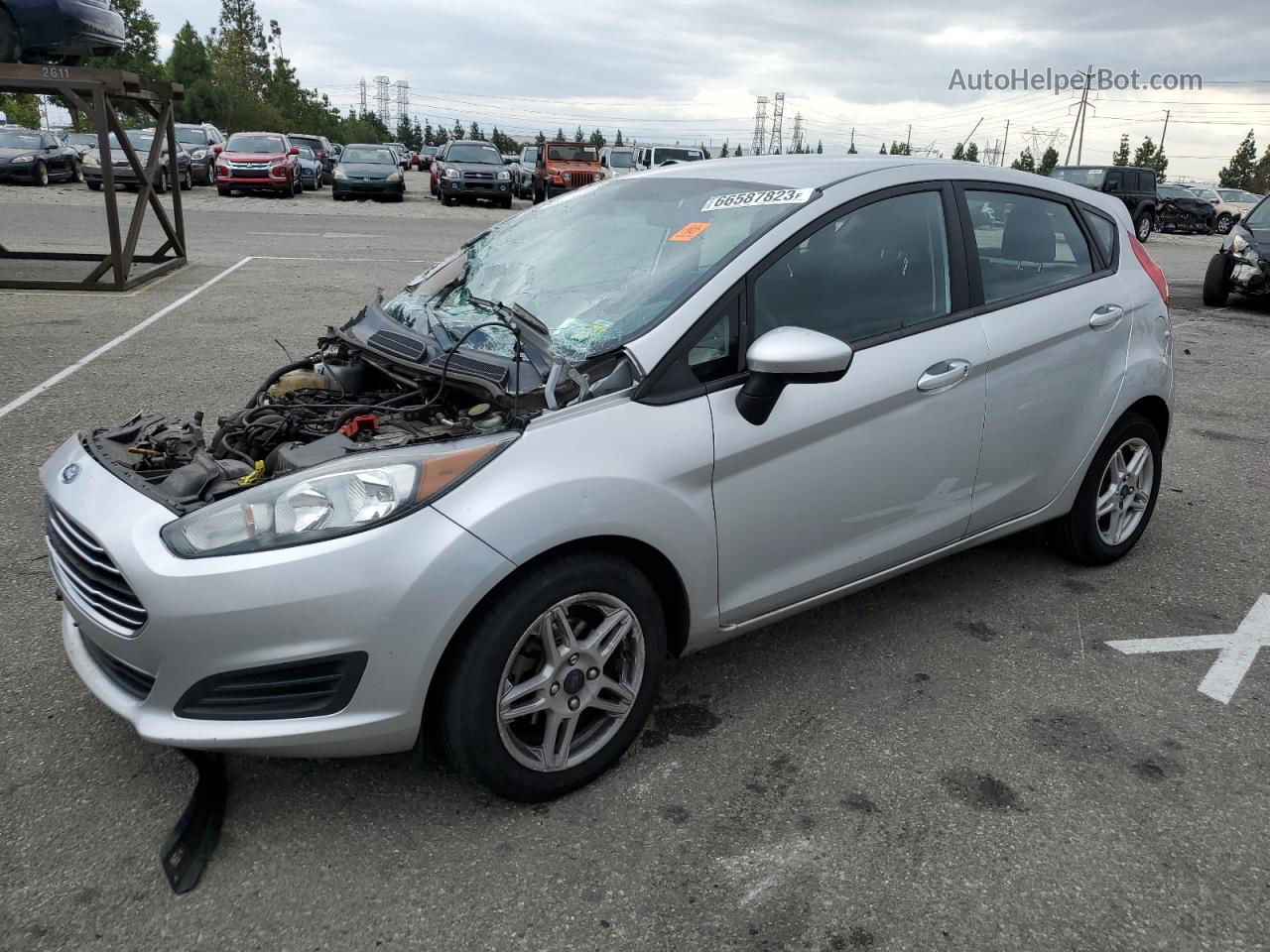 2017 Ford Fiesta Se Silver vin: 3FADP4EJ6HM110443