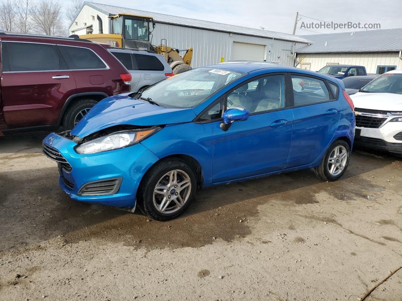 2017 Ford Fiesta Se Blue vin: 3FADP4EJ6HM155835
