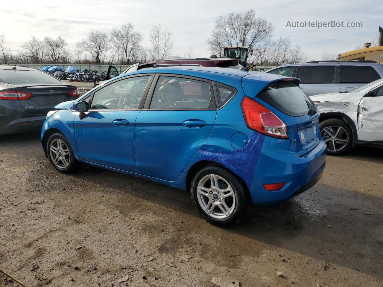 2017 Ford Fiesta Se Blue vin: 3FADP4EJ6HM155835