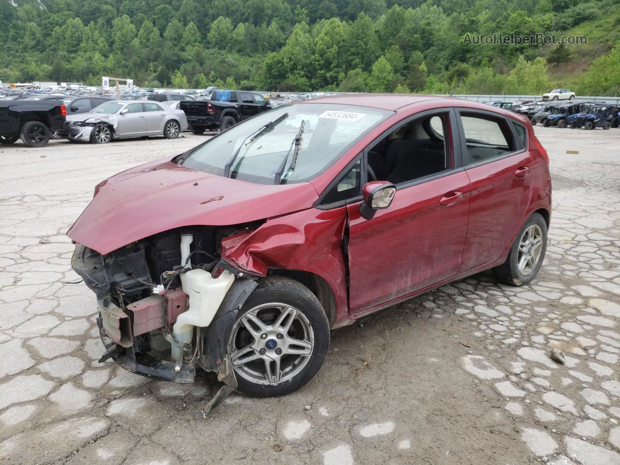 2017 Ford Fiesta Se Red vin: 3FADP4EJ6HM167743