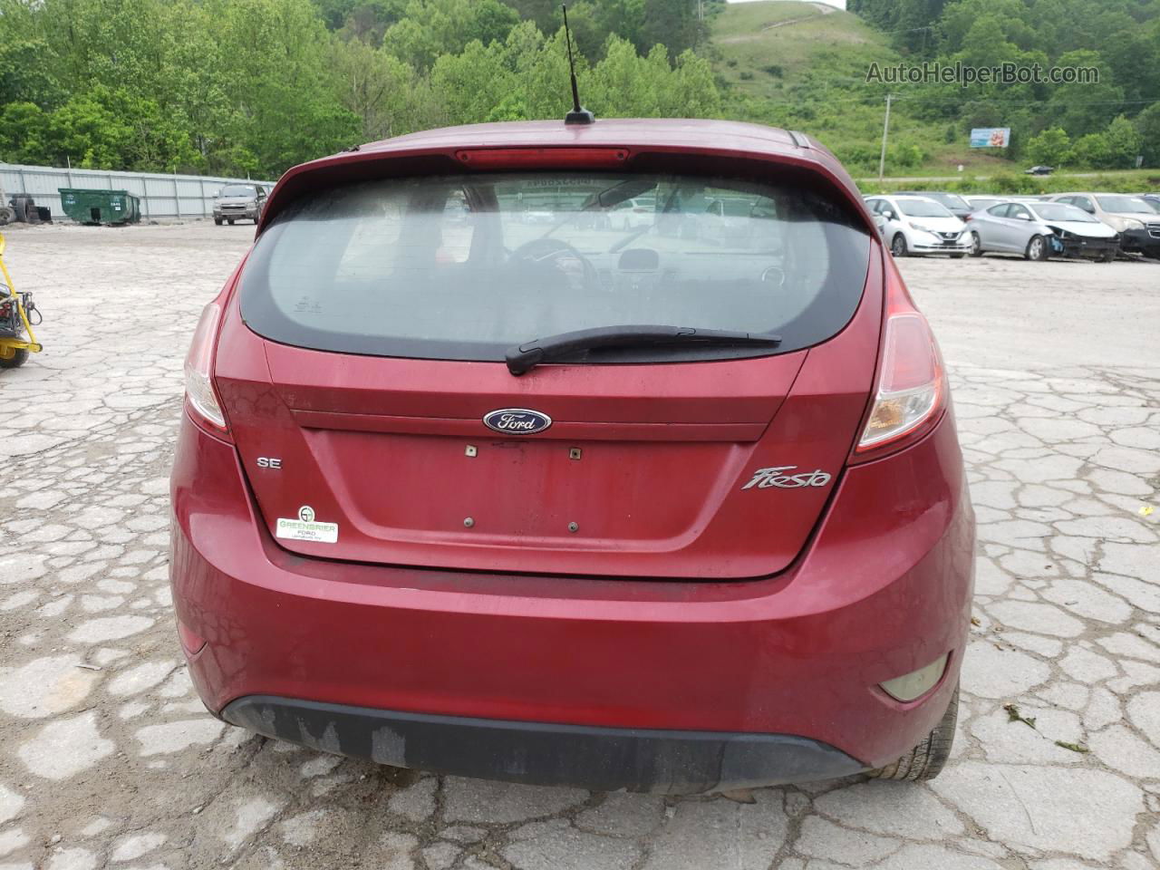 2017 Ford Fiesta Se Red vin: 3FADP4EJ6HM167743