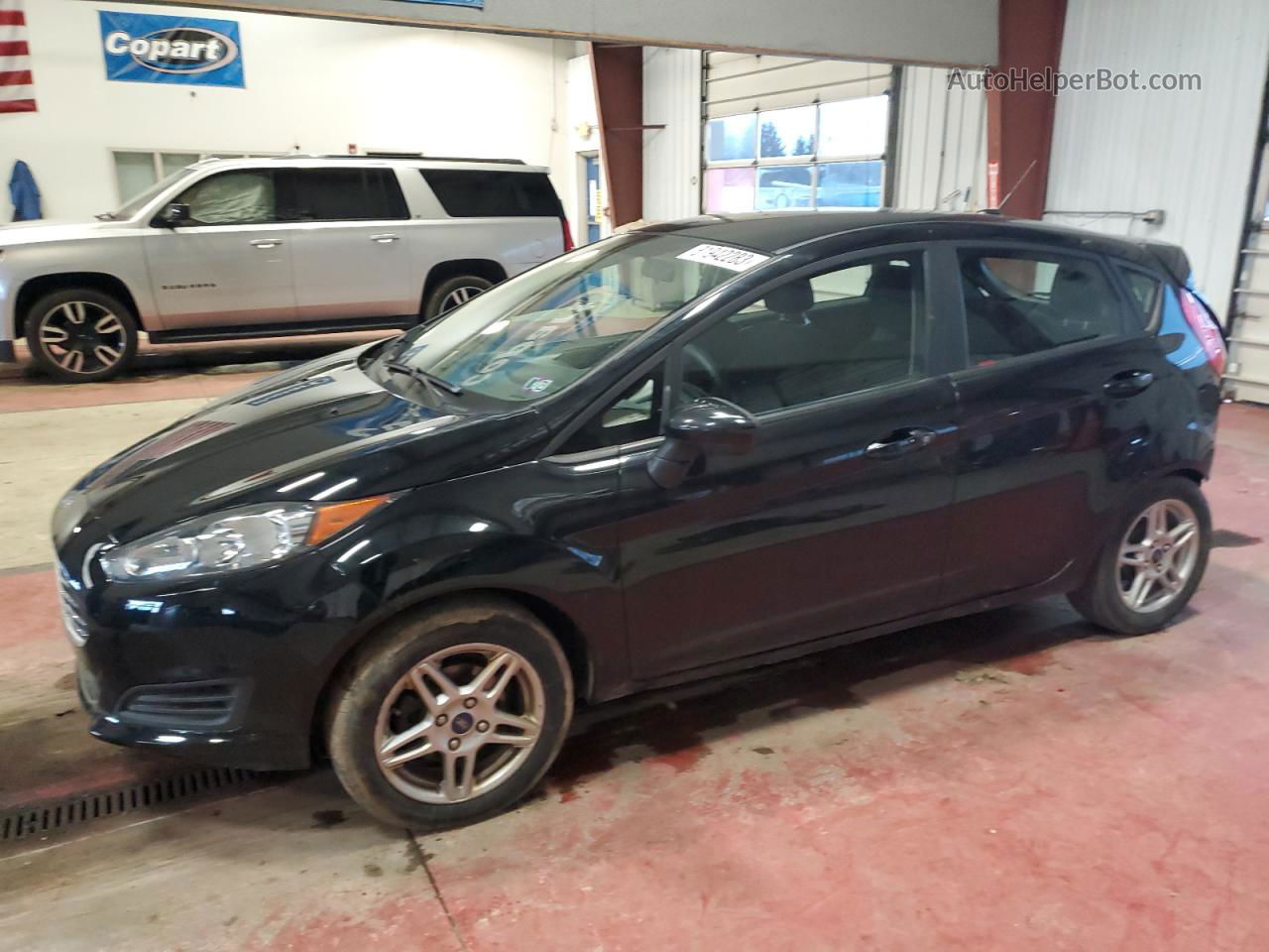 2019 Ford Fiesta Se Black vin: 3FADP4EJ6KM113043