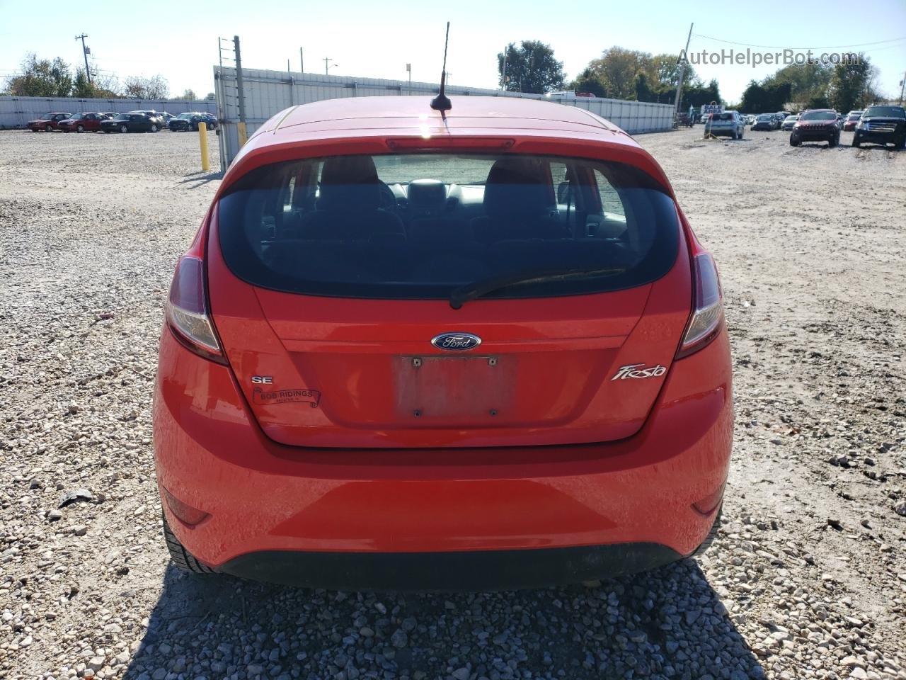 2015 Ford Fiesta Se Red vin: 3FADP4EJ7FM108326