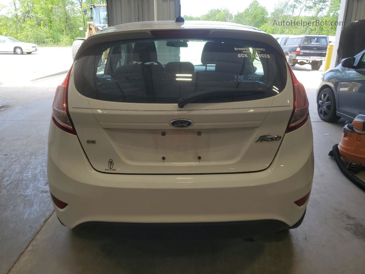 2015 Ford Fiesta Se White vin: 3FADP4EJ7FM117804