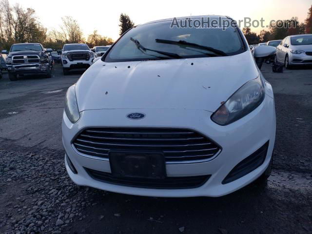 2015 Ford Fiesta Se White vin: 3FADP4EJ7FM146655