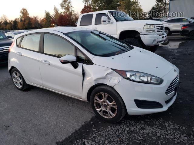 2015 Ford Fiesta Se White vin: 3FADP4EJ7FM146655