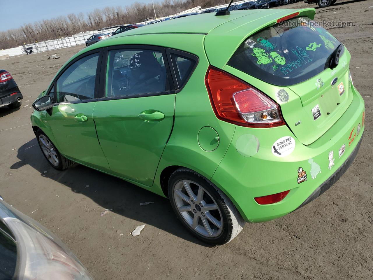 2015 Ford Fiesta Se Green vin: 3FADP4EJ7FM196746