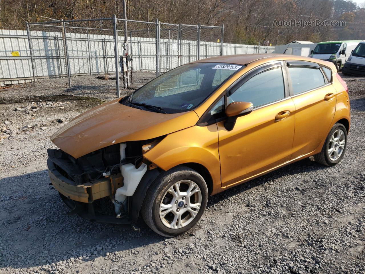 2016 Ford Fiesta Se Orange vin: 3FADP4EJ7GM160203