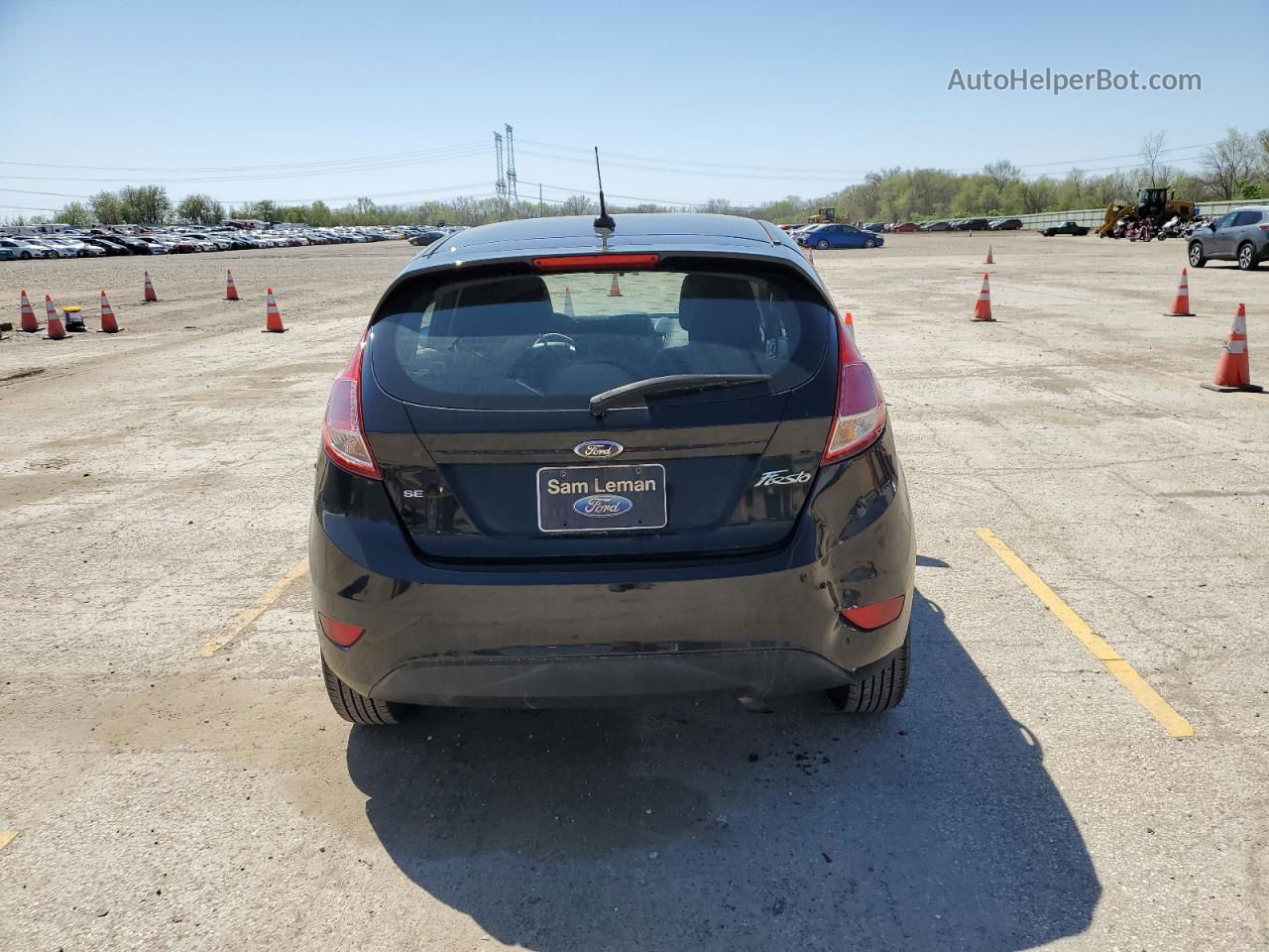 2016 Ford Fiesta Se Black vin: 3FADP4EJ7GM163439