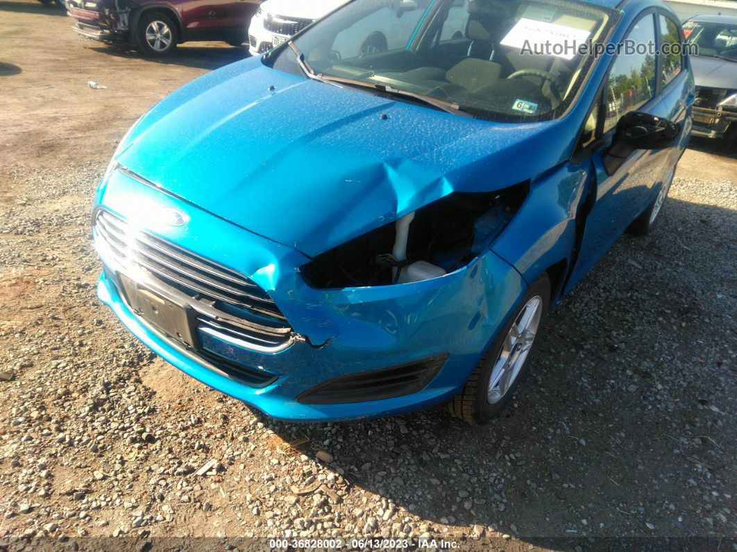 2017 Ford Fiesta Se Blue vin: 3FADP4EJ7HM117000