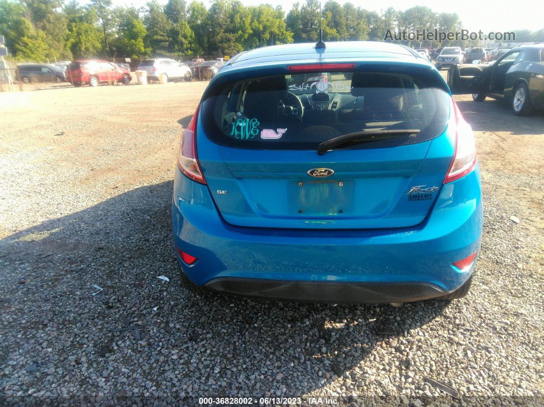 2017 Ford Fiesta Se Blue vin: 3FADP4EJ7HM117000
