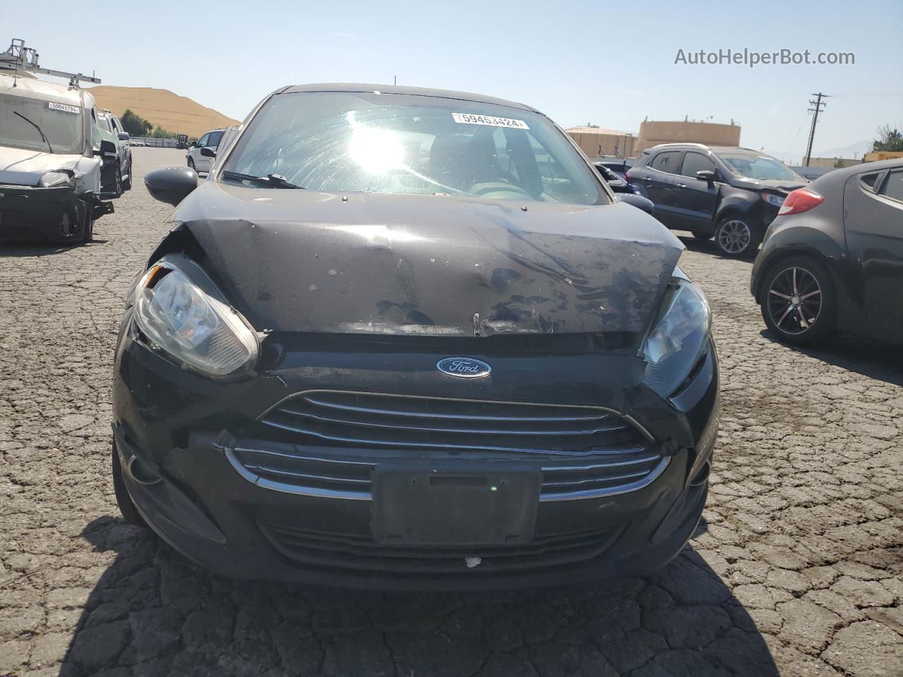 2017 Ford Fiesta Se Black vin: 3FADP4EJ7HM125999