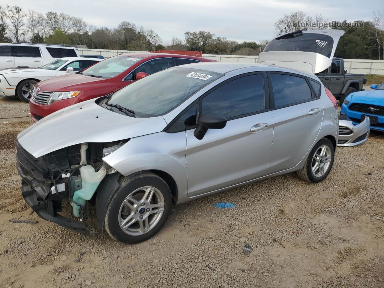 2017 Ford Fiesta Se Silver vin: 3FADP4EJ7HM130183