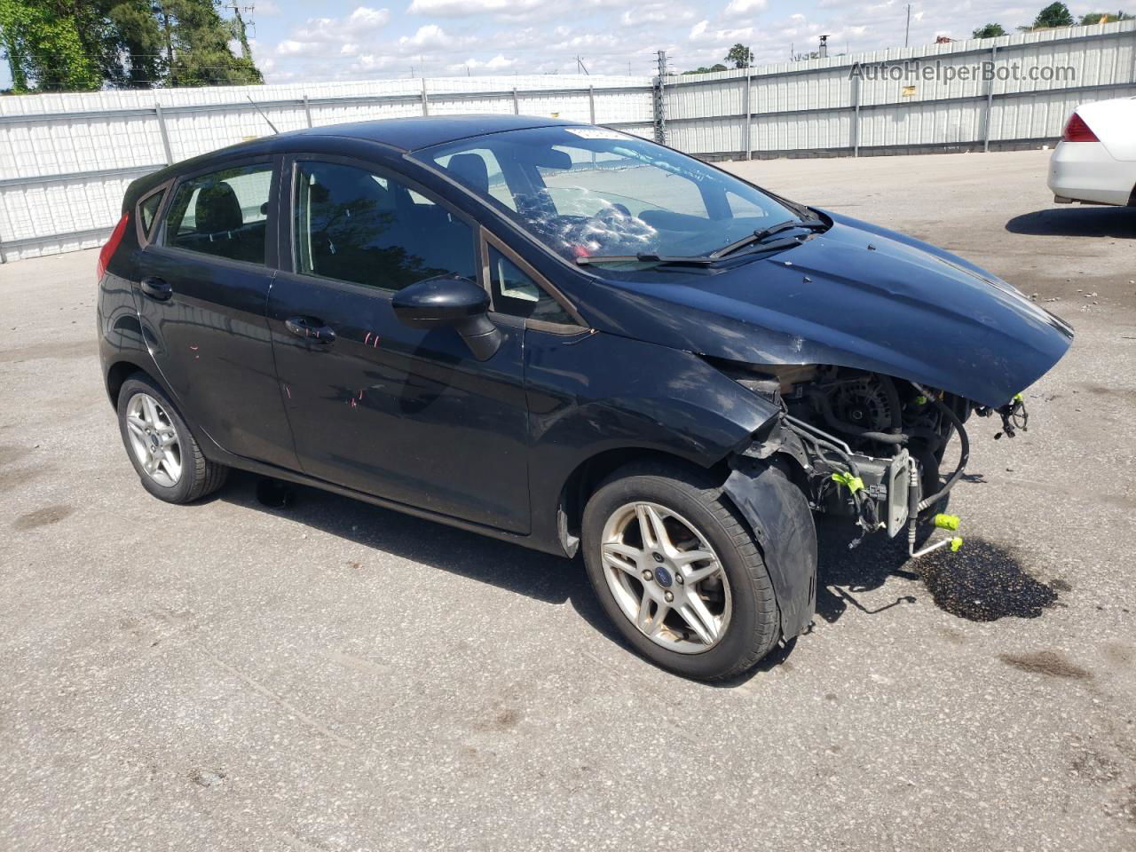 2017 Ford Fiesta Se Black vin: 3FADP4EJ7HM140812