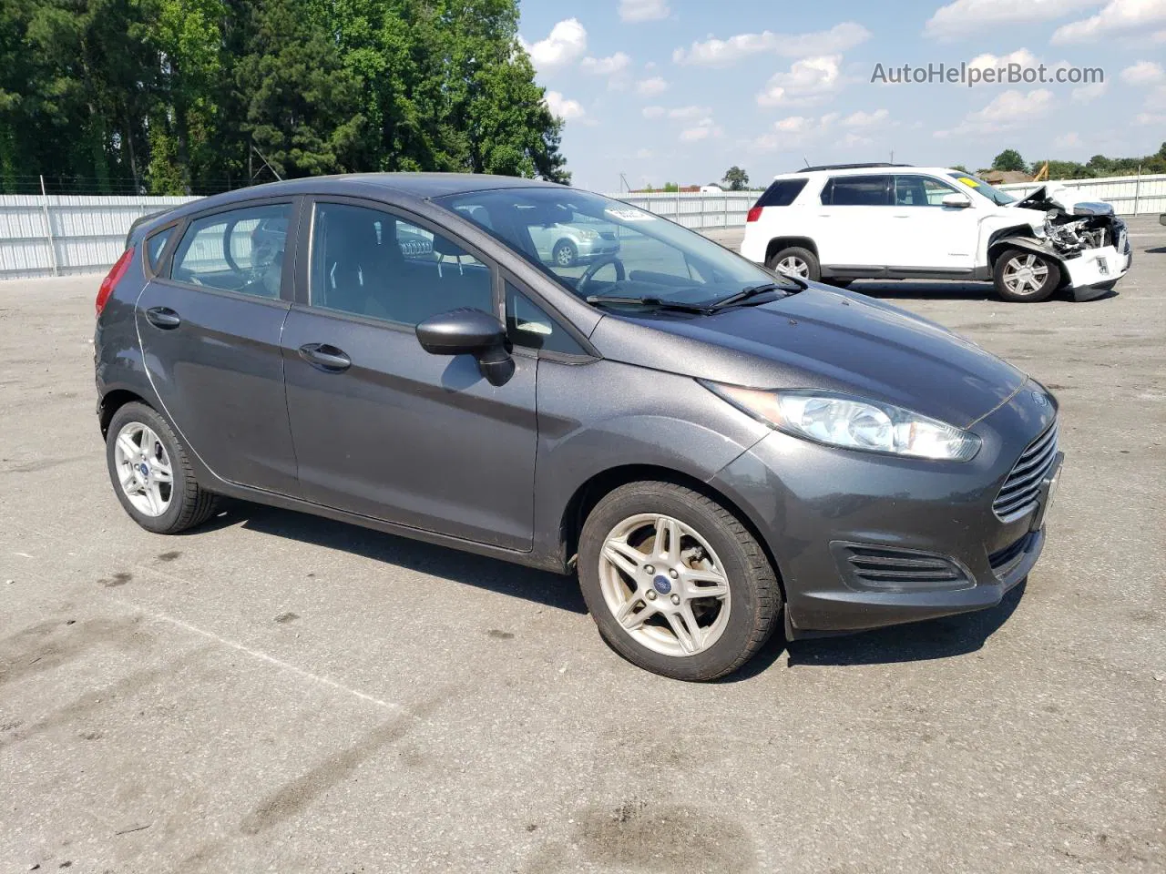 2017 Ford Fiesta Se Gray vin: 3FADP4EJ7HM145959