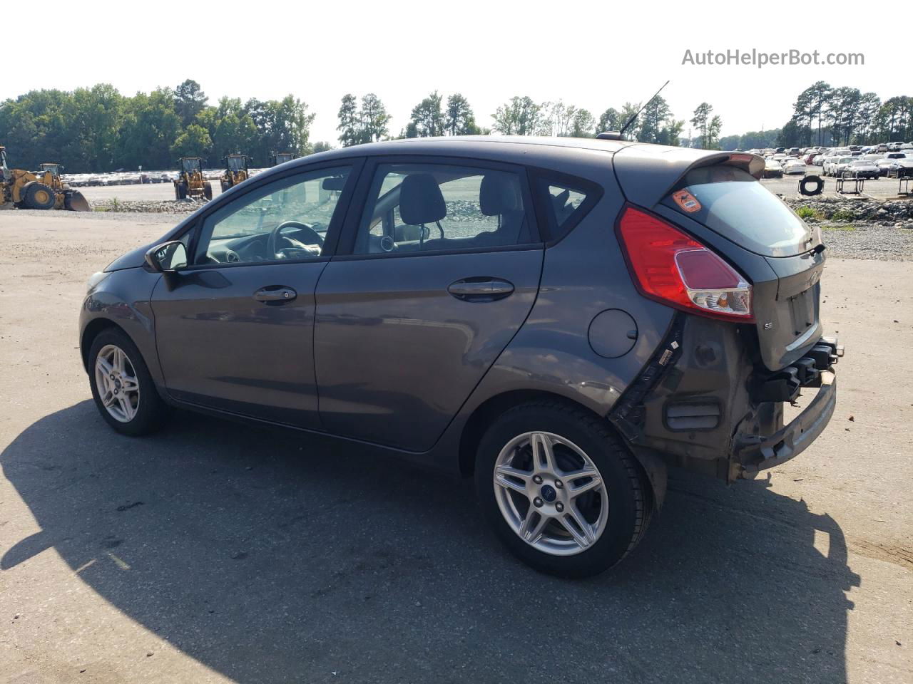 2017 Ford Fiesta Se Gray vin: 3FADP4EJ7HM145959