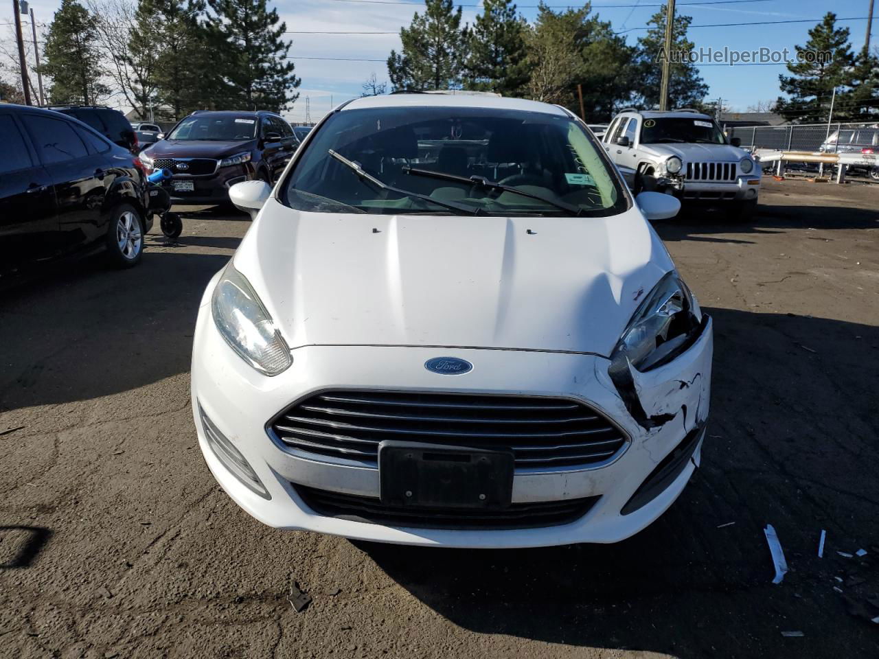 2017 Ford Fiesta Se White vin: 3FADP4EJ7HM170263