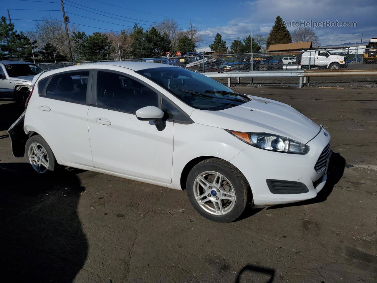 2017 Ford Fiesta Se White vin: 3FADP4EJ7HM170263