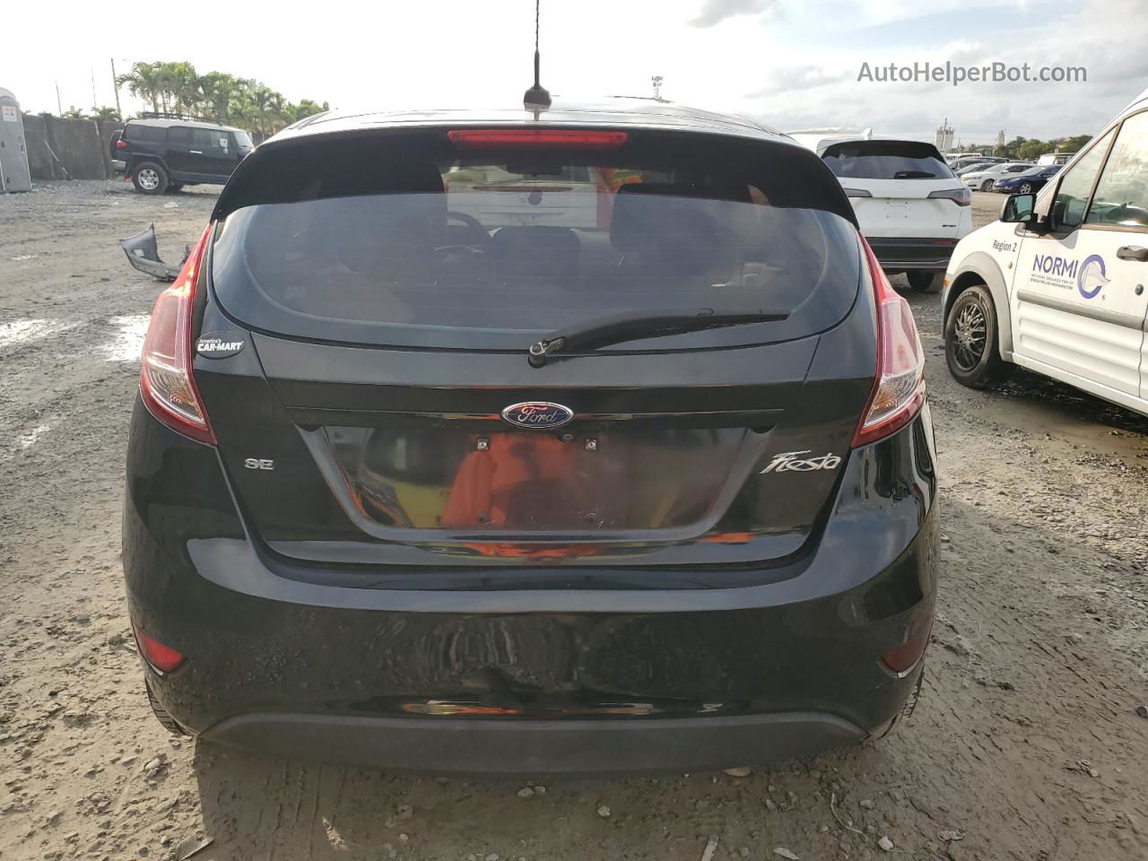 2019 Ford Fiesta Se Black vin: 3FADP4EJ7KM112905