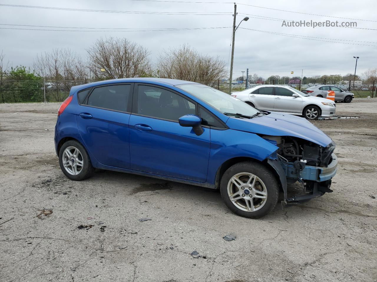 2019 Ford Fiesta Se Синий vin: 3FADP4EJ7KM139649