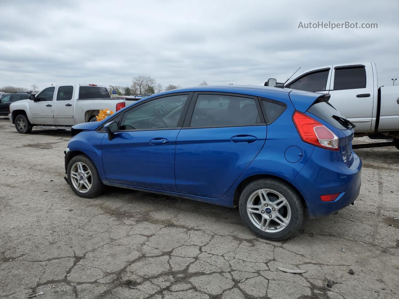 2019 Ford Fiesta Se Синий vin: 3FADP4EJ7KM139649