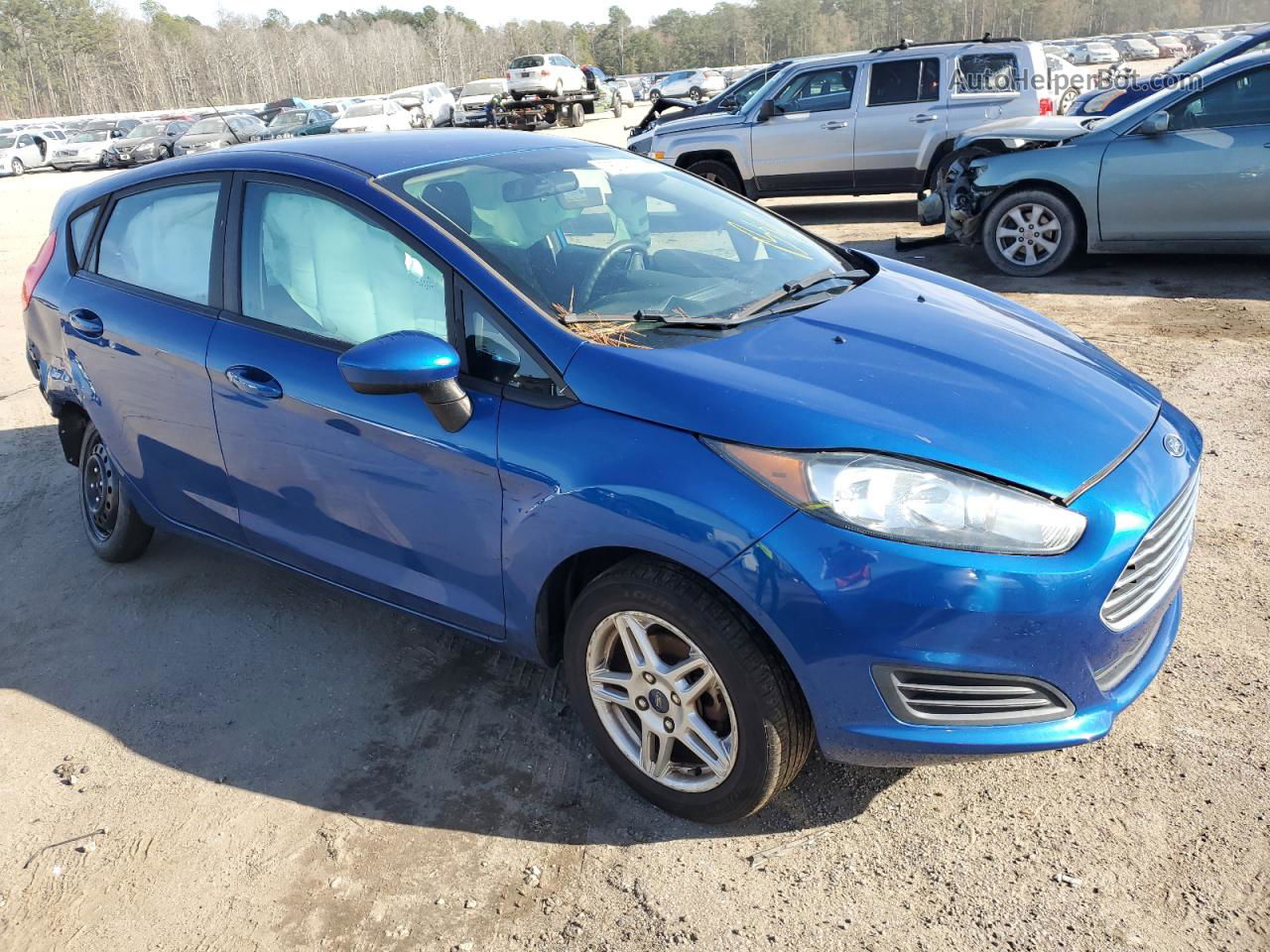 2019 Ford Fiesta Se Blue vin: 3FADP4EJ7KM155236