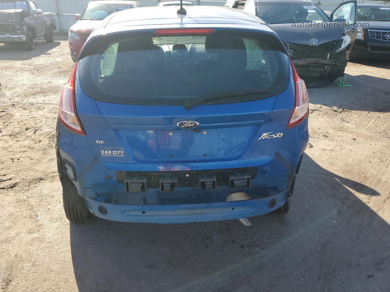 2019 Ford Fiesta Se Blue vin: 3FADP4EJ7KM155236
