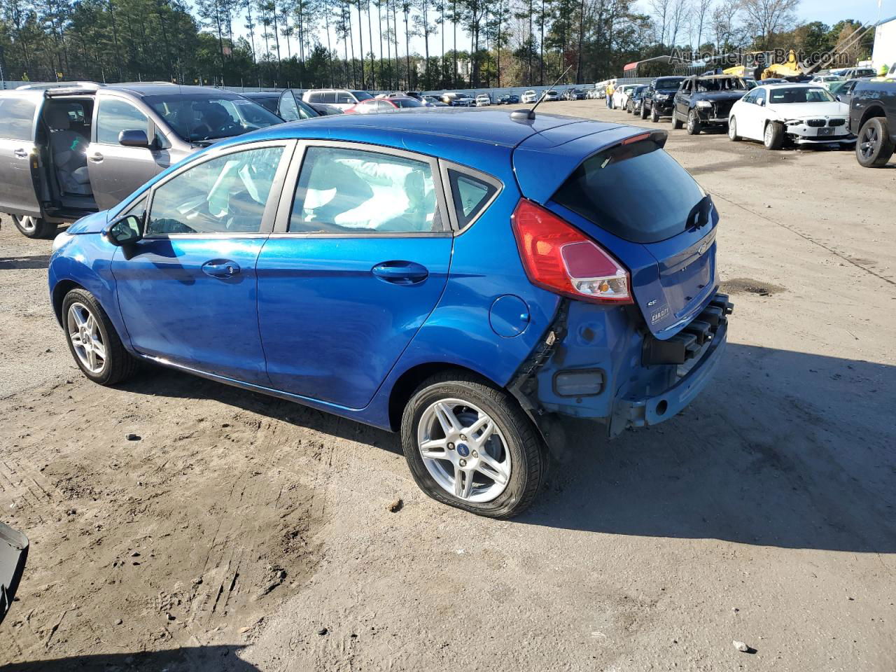 2019 Ford Fiesta Se Blue vin: 3FADP4EJ7KM155236