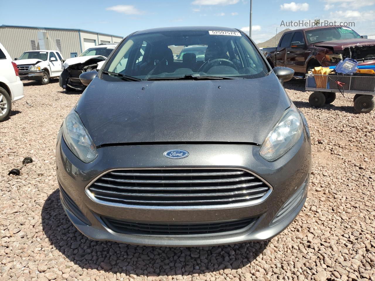 2019 Ford Fiesta Se Gray vin: 3FADP4EJ7KM157021