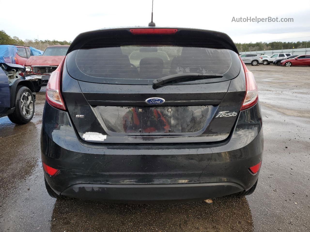 2015 Ford Fiesta Se Black vin: 3FADP4EJ8FM101501