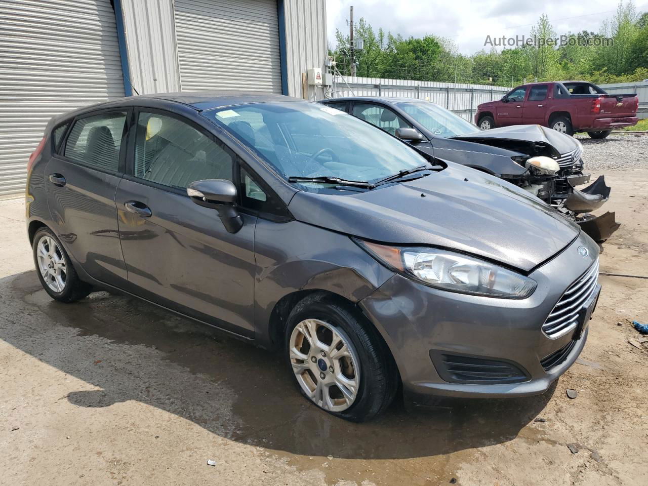 2015 Ford Fiesta Se Gray vin: 3FADP4EJ8FM107895