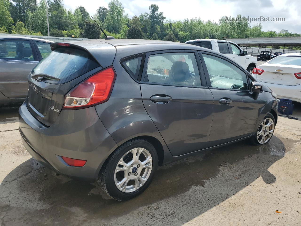 2015 Ford Fiesta Se Gray vin: 3FADP4EJ8FM107895