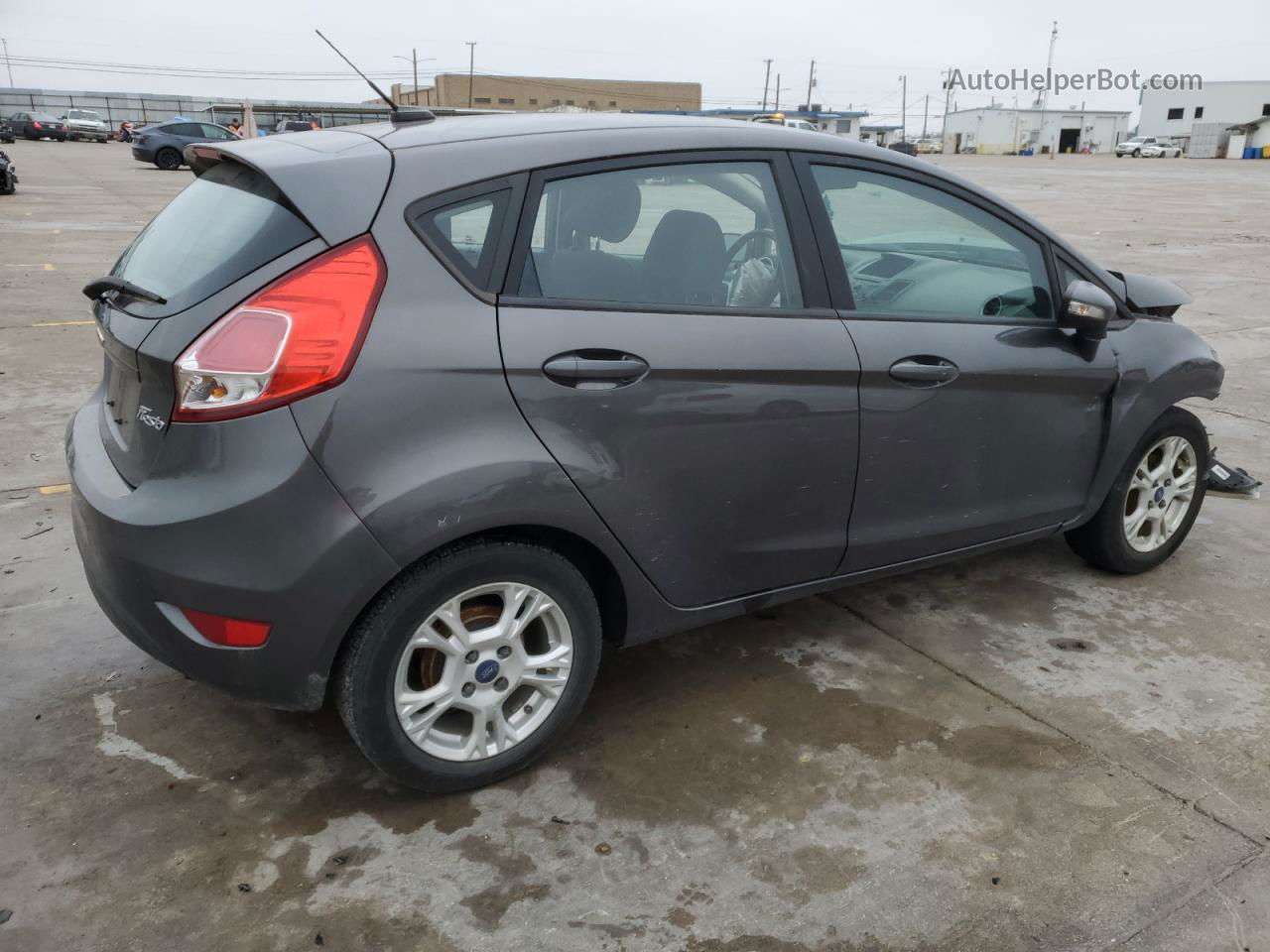 2015 Ford Fiesta Se Gray vin: 3FADP4EJ8FM123451